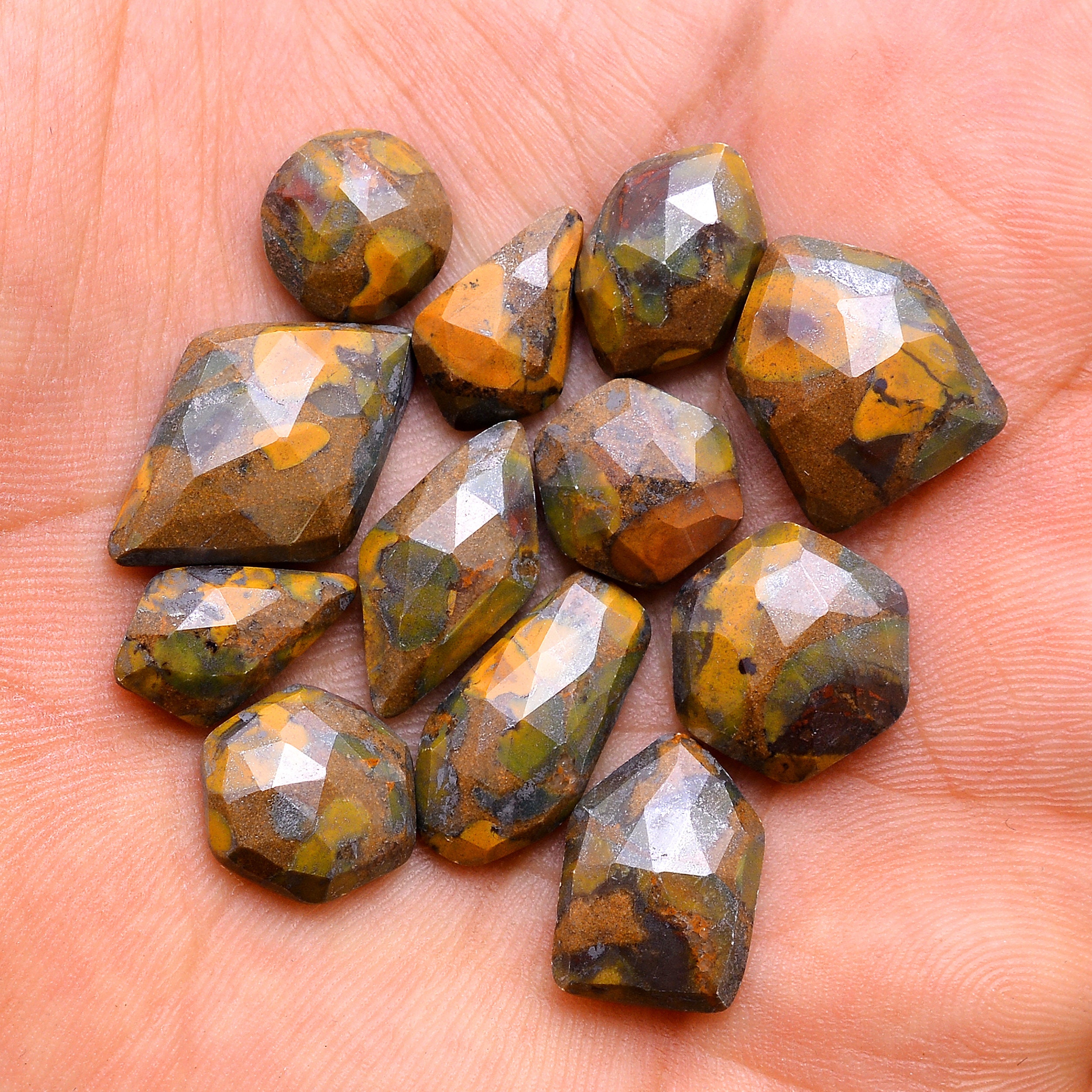 Natural Fruit Jasper Gemstone 11mm21mm Faceted Rosecut Etsy