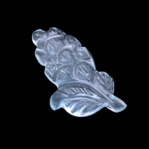 AAA+ Aquamarine Flower Shape Carved Stone ~ Gorgeous Aquamarine Semiprecious Gemstone Carving~ Loose Aquamarine Hand Carved for Jewelry