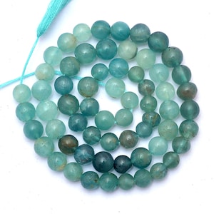 Natural Grandidierite Gemstone 5mm-6mm Smooth Round Beads ~ Grandidierite Semiprecious Gemstone Loose Round Beads for Jewelry ~ 6inch Strand