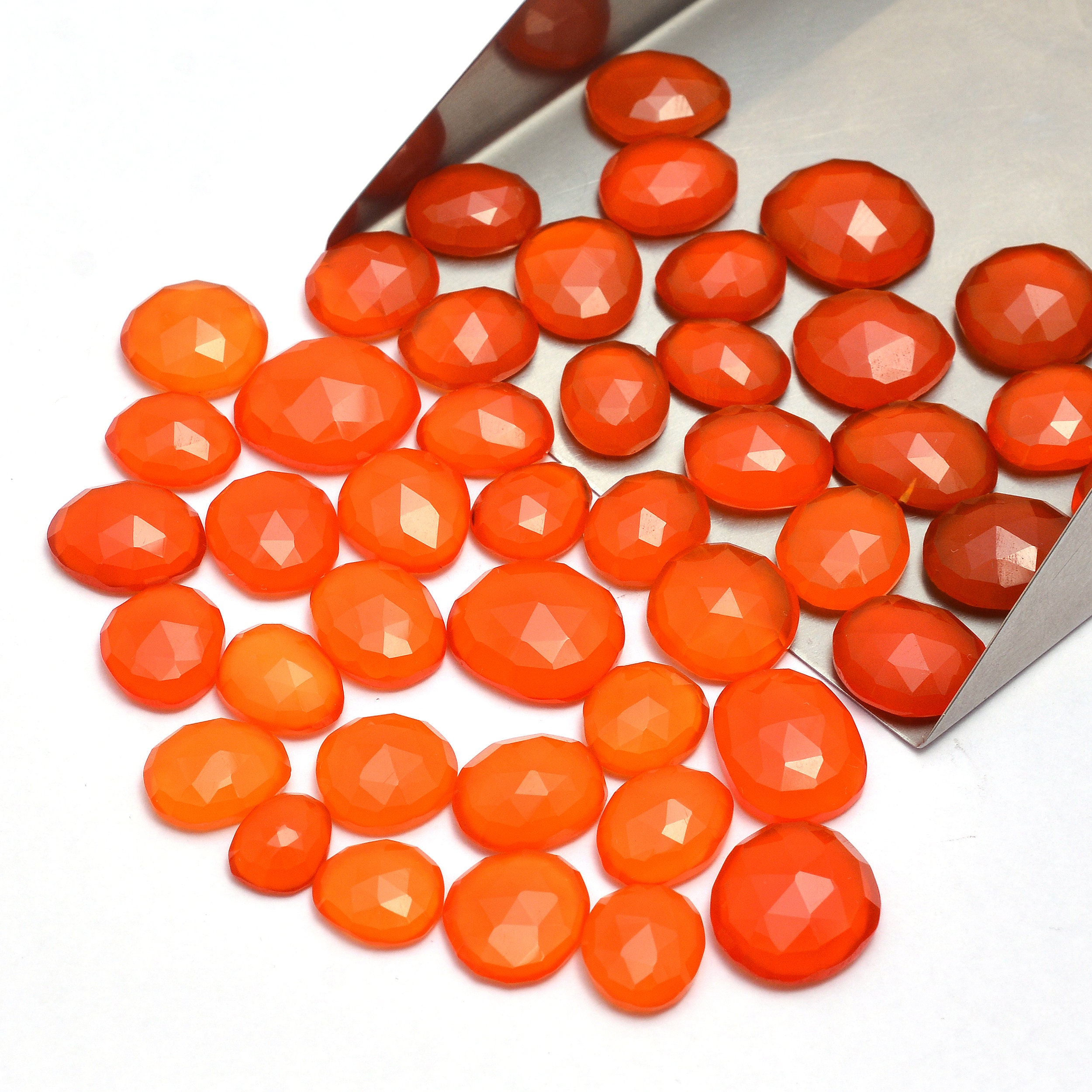 SHGbeads Roter Jaspis Cabochon - 12mm Rund Für Schmuckherstellung