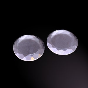AAA + Natürlicher Kristallquarz runder Rosecut ~ Kristallquarz Wohnung zurück runde Cabochons ~ lose klare Kristallquarz facettierte Cabochons für Schmuck