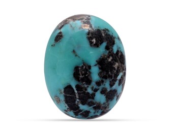 33 cts ~ Cabujón de turquesa natural de 20 x 26 mm, liso, ovalado, con parte trasera plana ~ Piedra preciosa semipreciosa turquesa de Arizona, cabujón suelto ~ Turquesa para joyería