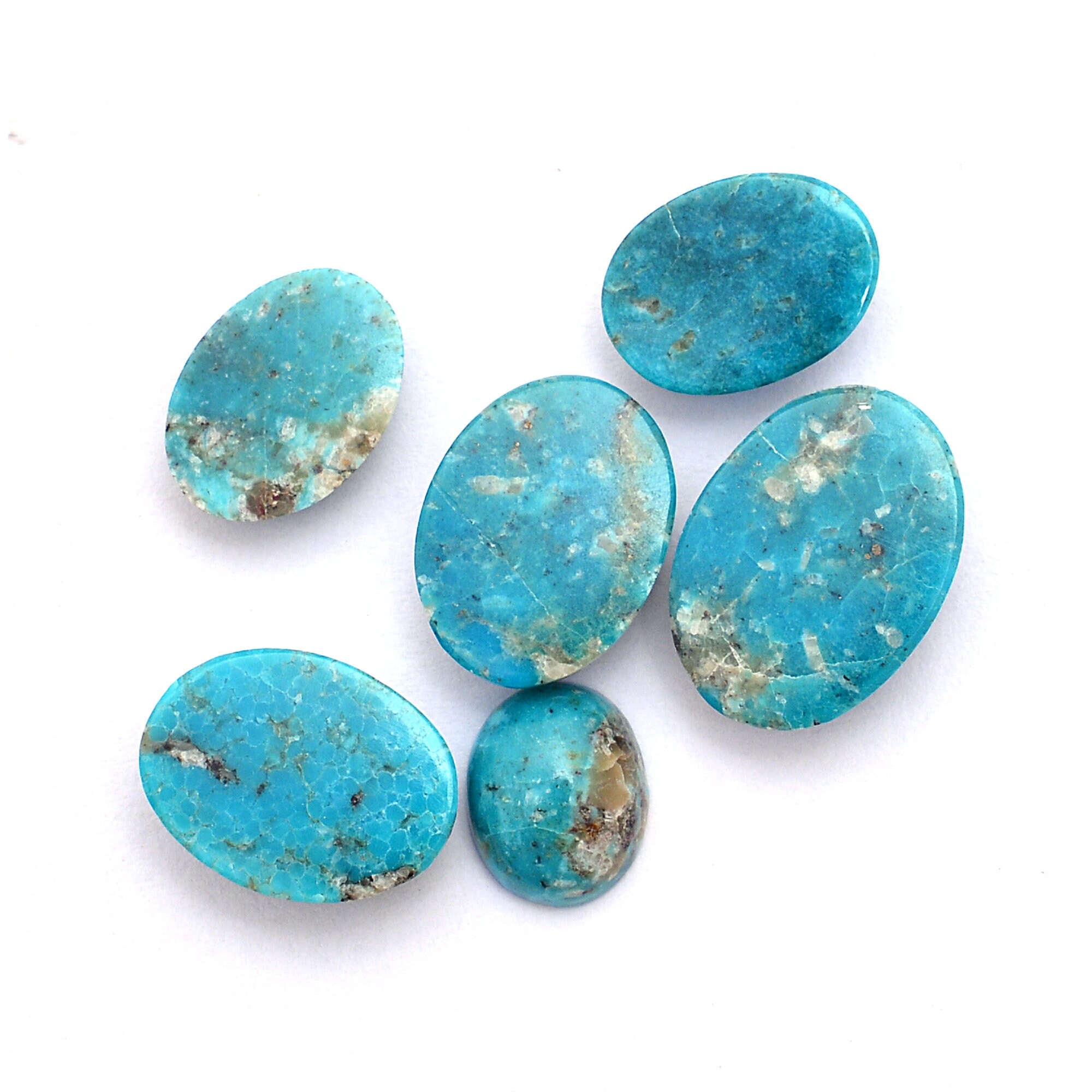 Natural Turquoise Semi Precious Gemstone 9x11mm13x18mm Smooth Etsy