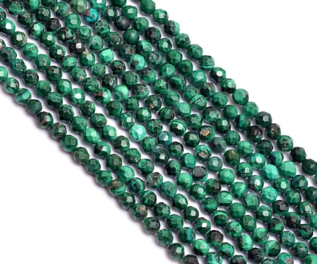 AAA Natural Malachite Gemstone 2mm-3mm Micro Faceted Round - Etsy