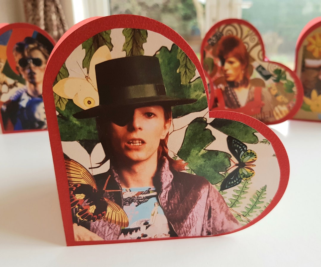 David Bowie Pop up Handmade Collage Card Etsy