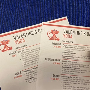 Valentine&#39;s Day Yoga Lesson Plan