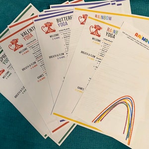 Bundle 4 Yoga Lesson Plans