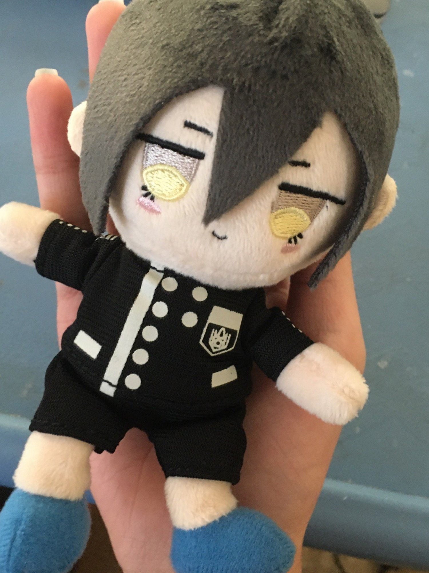 kokichi with monokuma plush fanart kokichi with monokuma plush fanart