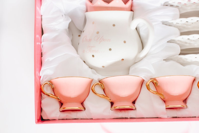 Childrens Tea Set Porcelain Princess Etsy