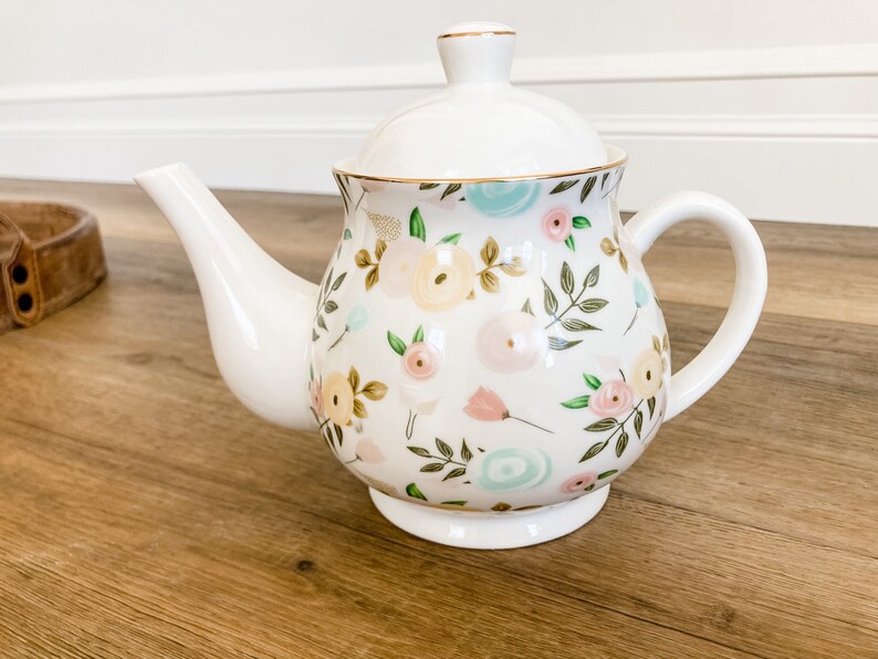 Childrens Tea Set Porcelain Dainty Roses Etsy