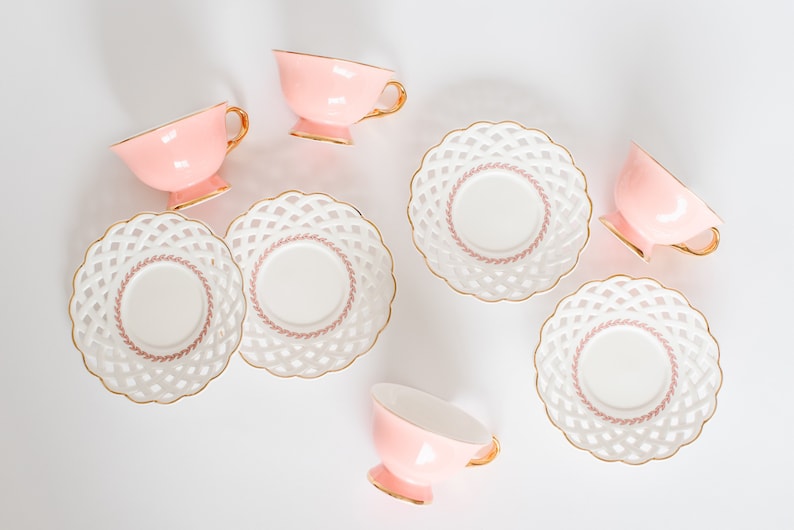 Childrens Tea Set Porcelain Dainty Roses Etsy