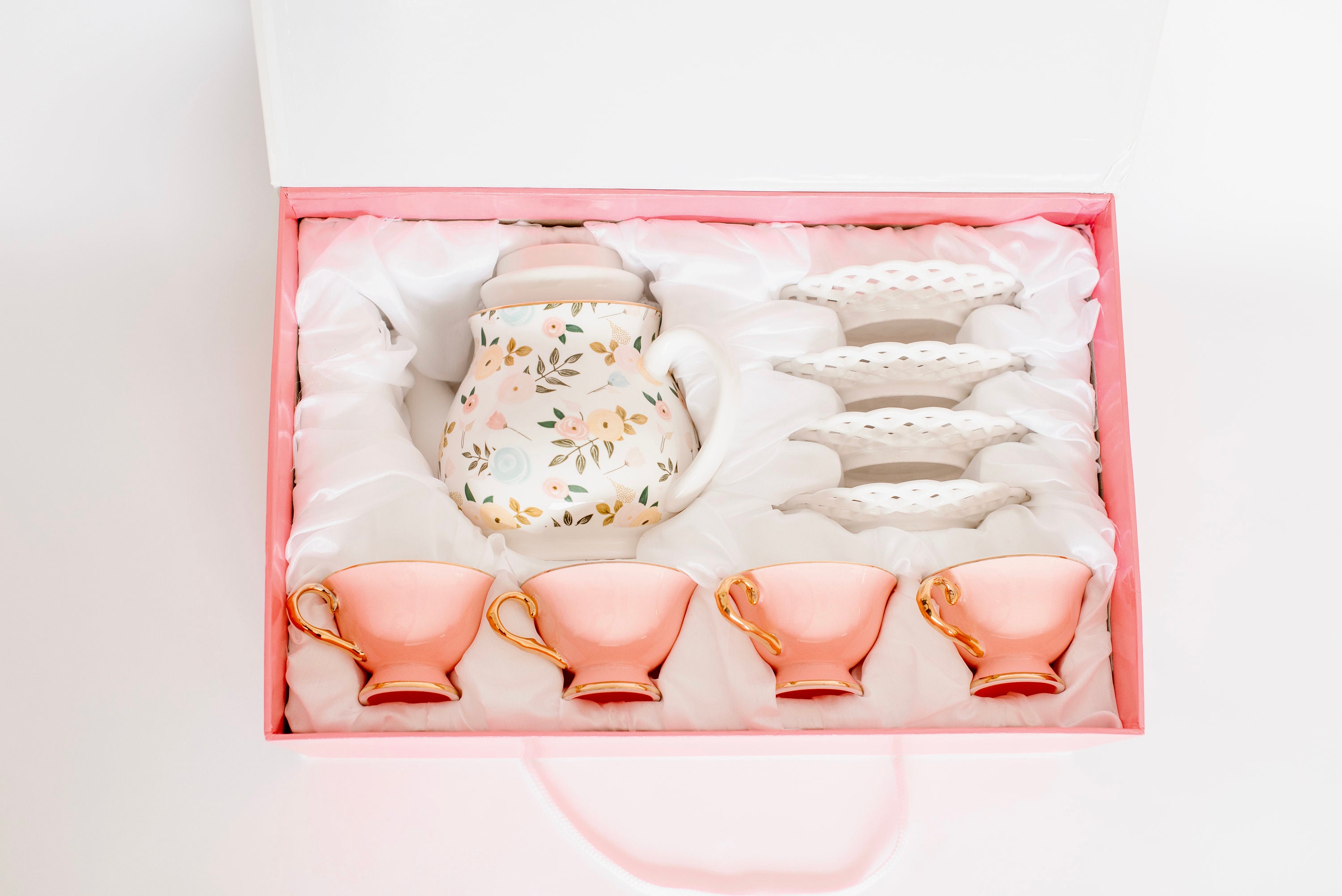 Childrens Porcelain Tea Set - Dainty Roses