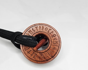ToggleLOXX Dread Tie Norse Runes o rueda de hecates (Bubinga)