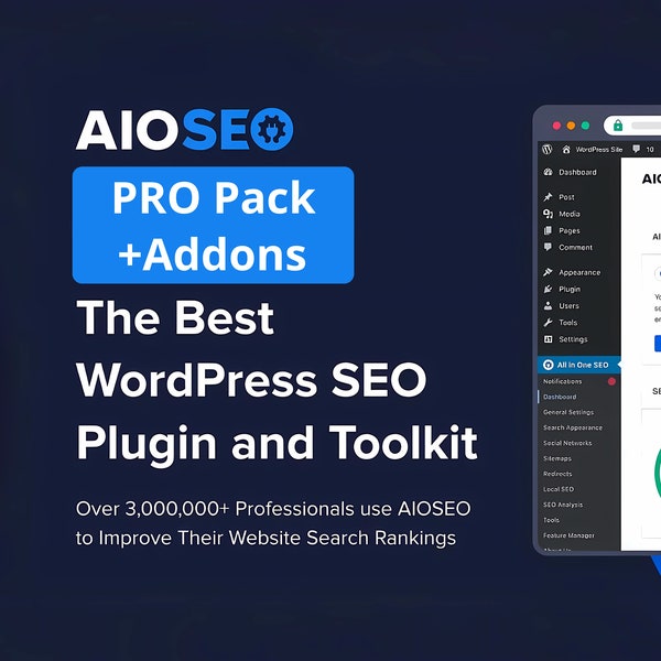 Pack de référencement professionnel tout-en-un : plugin WordPress ultime avec mises à jour à vie et GPL