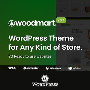 WoodMart WordPress テーマ | 高速 WooCommerce ストアフロント | 生涯アップデートとサポート