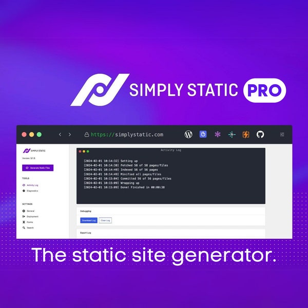 Simply Static Pro | The Ultimate WordPress Static Site Generator Plugin for Faster Page Loads, Enhanced Security and Cost-efficiency GPL