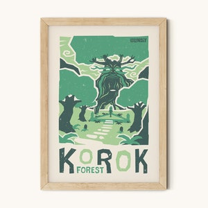 Korok Forest – The Legend of Zelda: Breath of the Wild Inspired Travel Posters – Print, Wall Art, Poster – Individual Prints