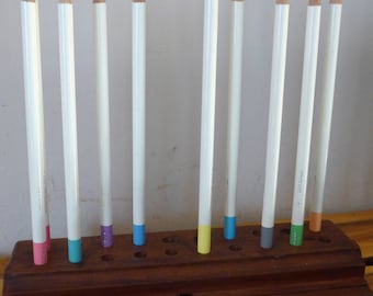 Wooden Pencil Holder. Upcycled Artists Gift. Repurposed from Vintage Wood Plane