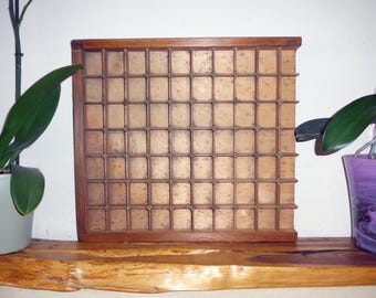 Restored Letterpress Tray, Wall Art Decor and Display