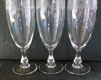 Vintage French "Agrigel" Champagne Glasses x 3, from the French Cycle Racing Team from 1996. Cycling Sports Memorabilia, Collectable, Gift