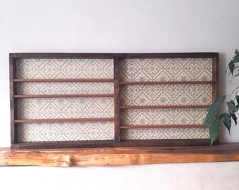 Printers Tray Shelf, Letterpress Drawer, Mudlarking, Small Ornaments, Wall Display