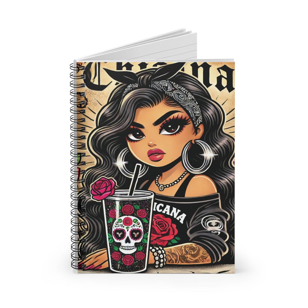 Chicana Mexican Spiral Notebook - Patriotic Journal, Mexico American ...