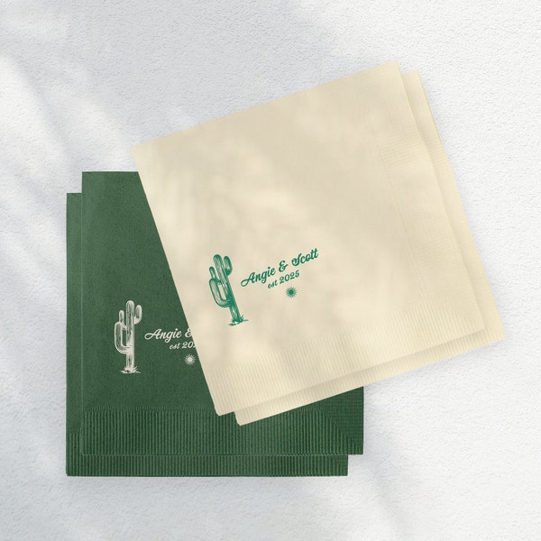 Custom Cocktail Napkins Western Etsy Canada