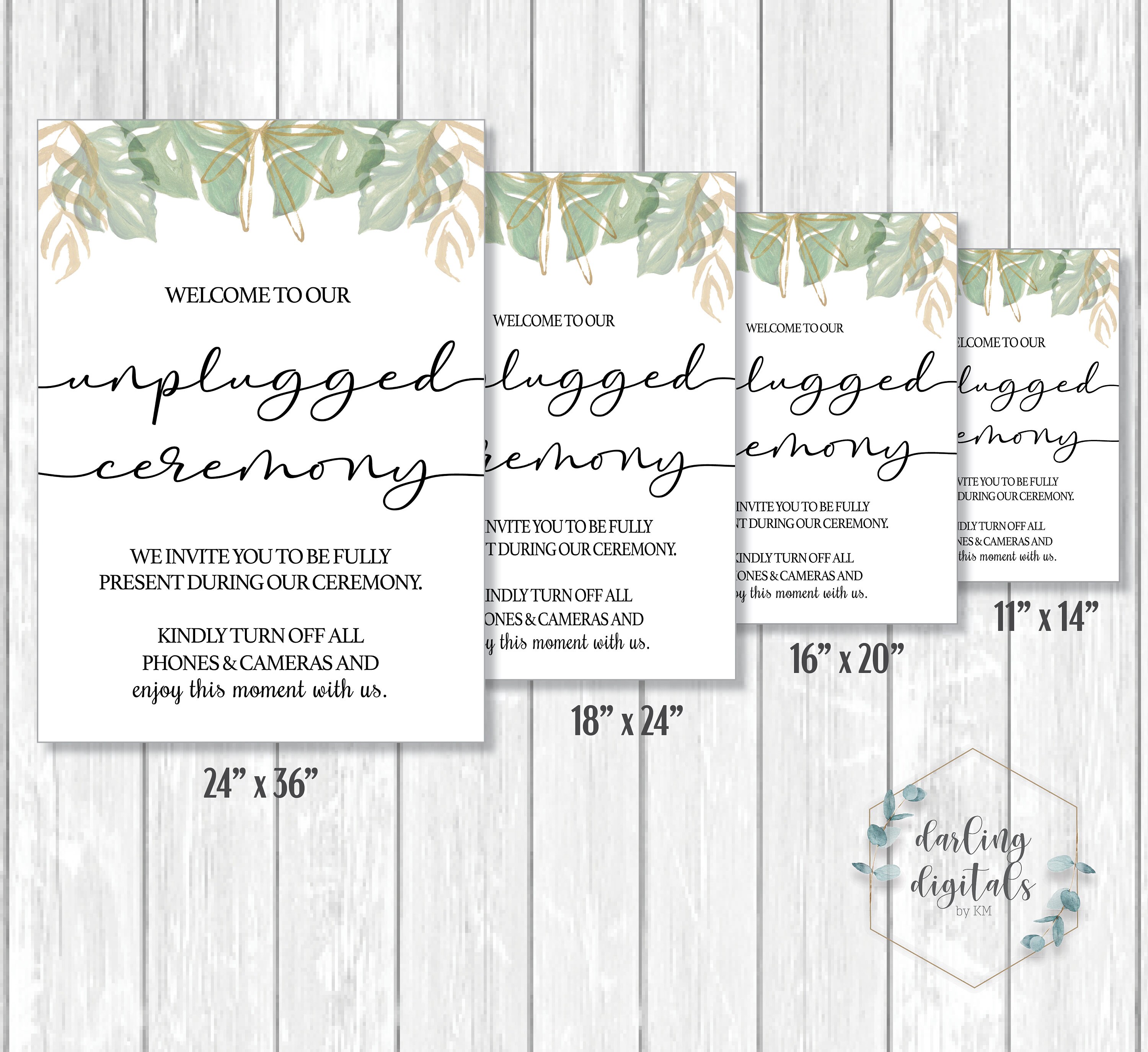 printable unplugged ceremony printable unplugged ceremony