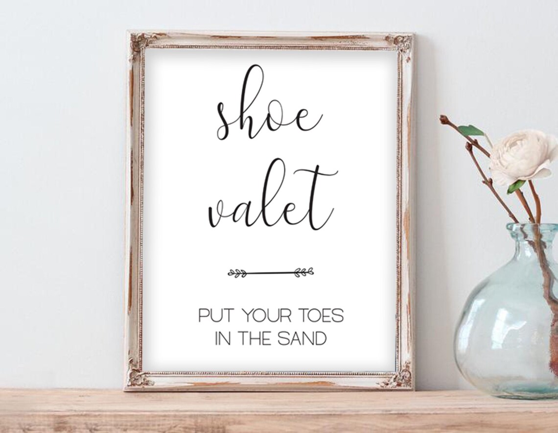 Shoe Valet Sign Printable Shoe Valet Sign Shoe Valet Sign Etsy