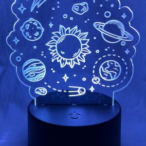 Solar System LED Nightlight, Customized Nightlight, Planets Light ...