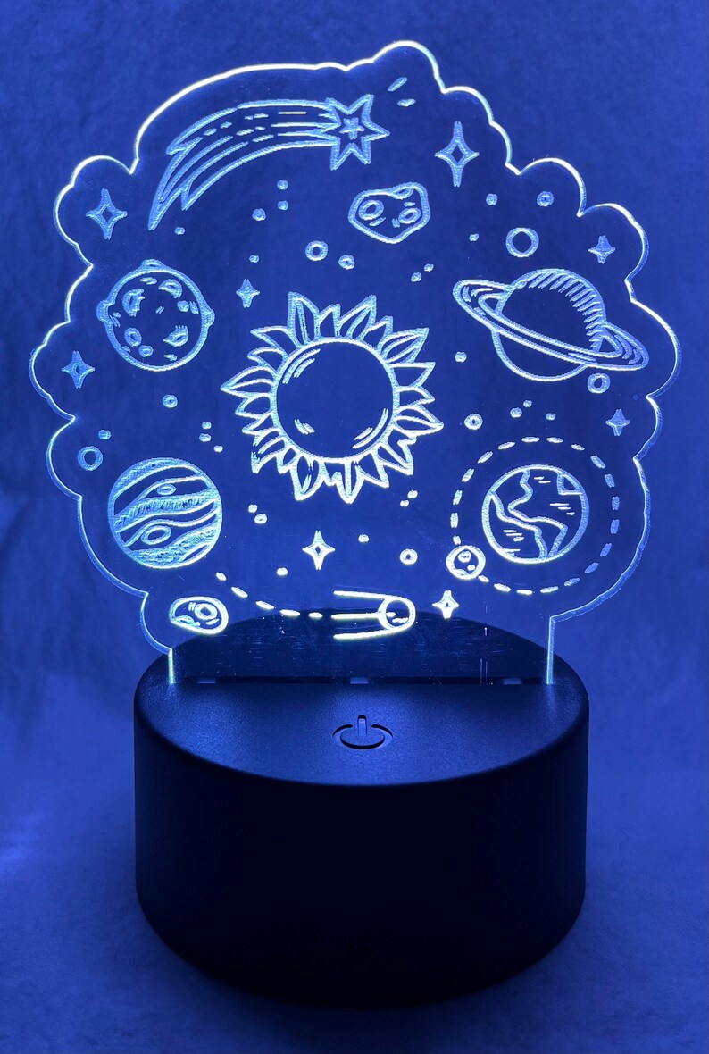 Solar System LED Nightlight, Customized Nightlight, Planets Light ...
