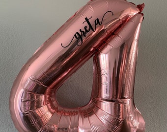 Personalized Number Balloon/34 Inch Foil Balloon/Birthday Party Balloons/Number Balloons