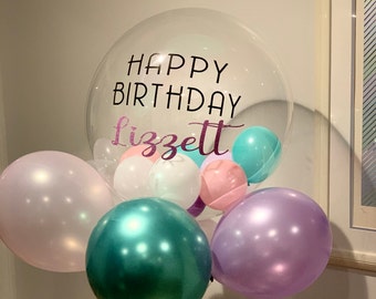 Custom Photo Decal Photo Sticker With Text Decal for 36 Inch Balloons Vinyl Decal Balloon Decal