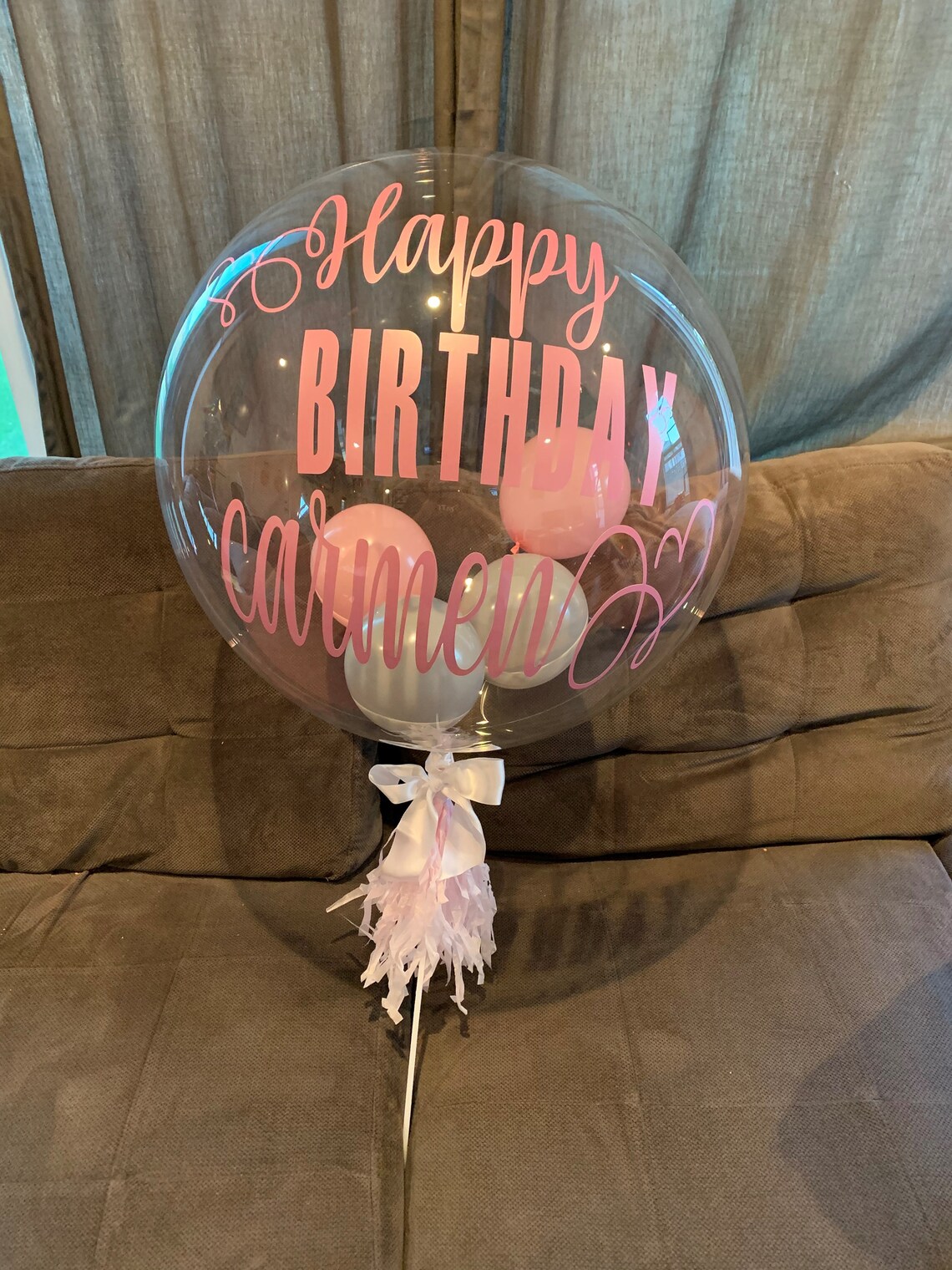 Customized Vinyl Decal for Balloons Personalized Balloon Etsy