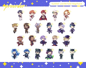 PREORDER - Twisted Wonderland keychains