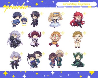 PREORDER - Kuroshitsuji keychains