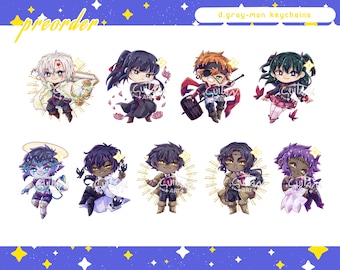 PREORDER - D.Gray Man & Inazuma Eleven keychains