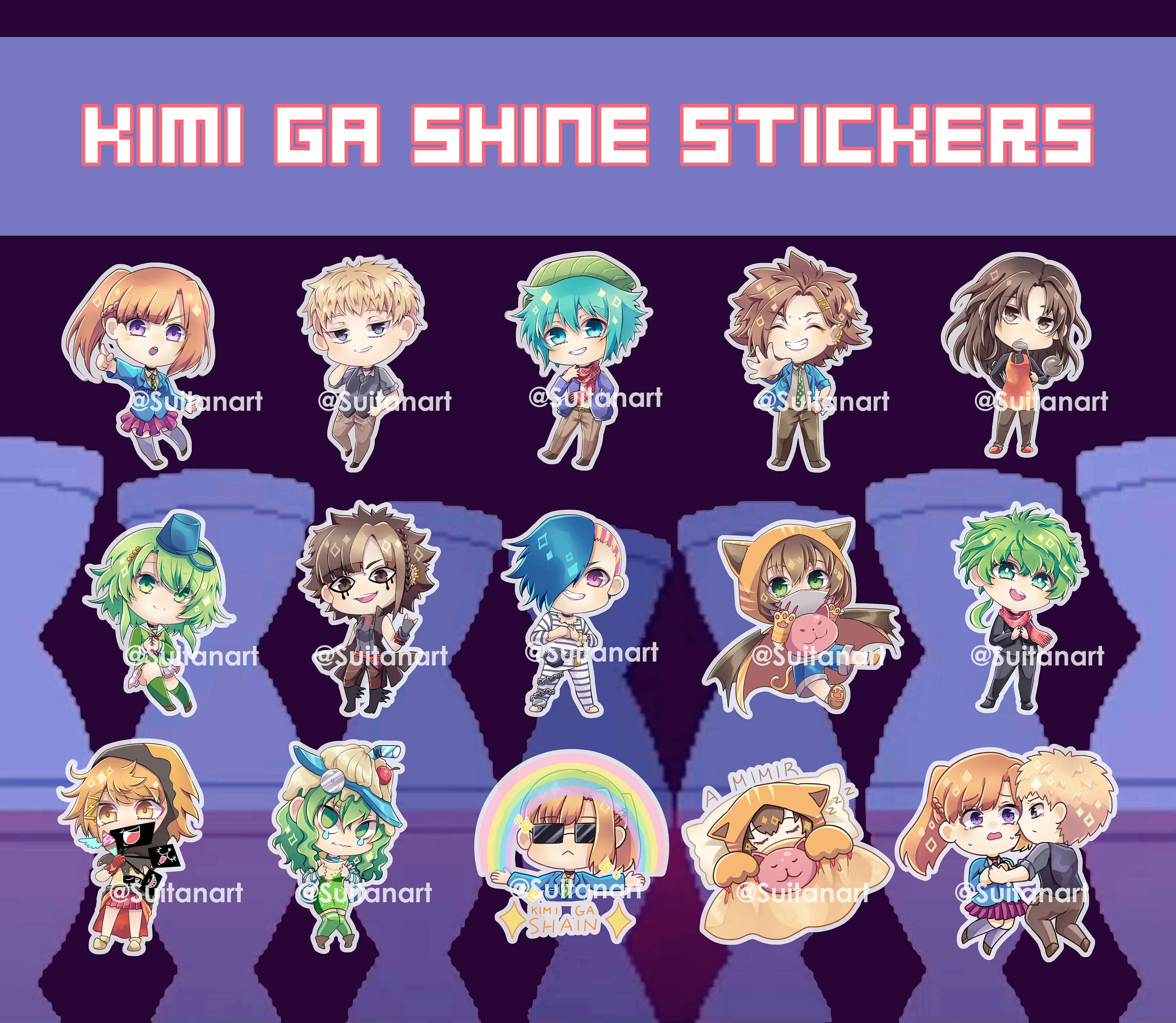 Kimi ga Shine/Your Turn to Die stickers