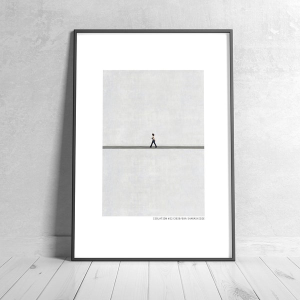 Moderne Kunst Poster in schwarz grau weiß beige. Fotografie print minimalistisch fürs Wohnzimmer