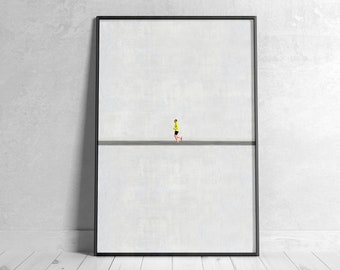 Minimalistischer Kunstdruck für das Wohnzimmer - Modernes Poster. Zeitgenössische Kunstfotografie print - Isolation