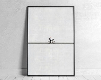 Minimalistische Poster Bild modern grau weiß fürs Wohnzimmer. Zeitgenössische Kunst Fotografie Wandbilder – Isolation No. 20