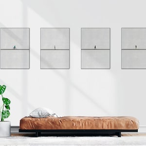 Artprint contemporary wall decor with minimalist aesthetics living room