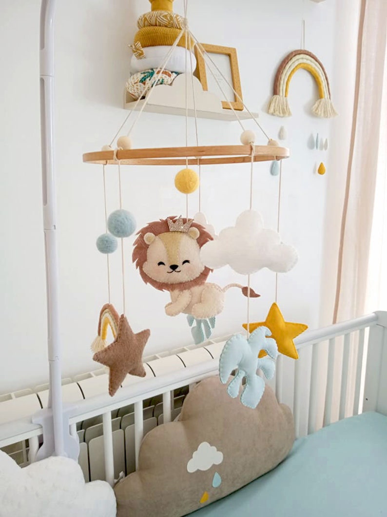 Neutral Safari Baby Mobile, Babyboy Safari Mobile, Babygirl Safari