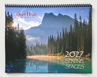Wandkalender 2027 | Nationalparkfotografie | Naturkalender „Ruhe und Schönheit“ | Spiralgebundener Landschaftsfotokalender