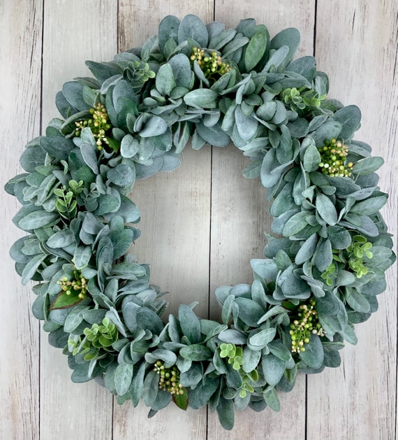 Eucalyptus Mini Wreath/Mini Wreath/Wreath/Year Round Wreath/Wreath with  Bow/Wreath with Roses/Rustic Wreath/Farmhouse Wreath/Indoor Wreath