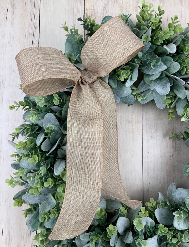 Lambs Ear Wreath Year Round Wreath Front Door Wreath Fall Etsy Canada