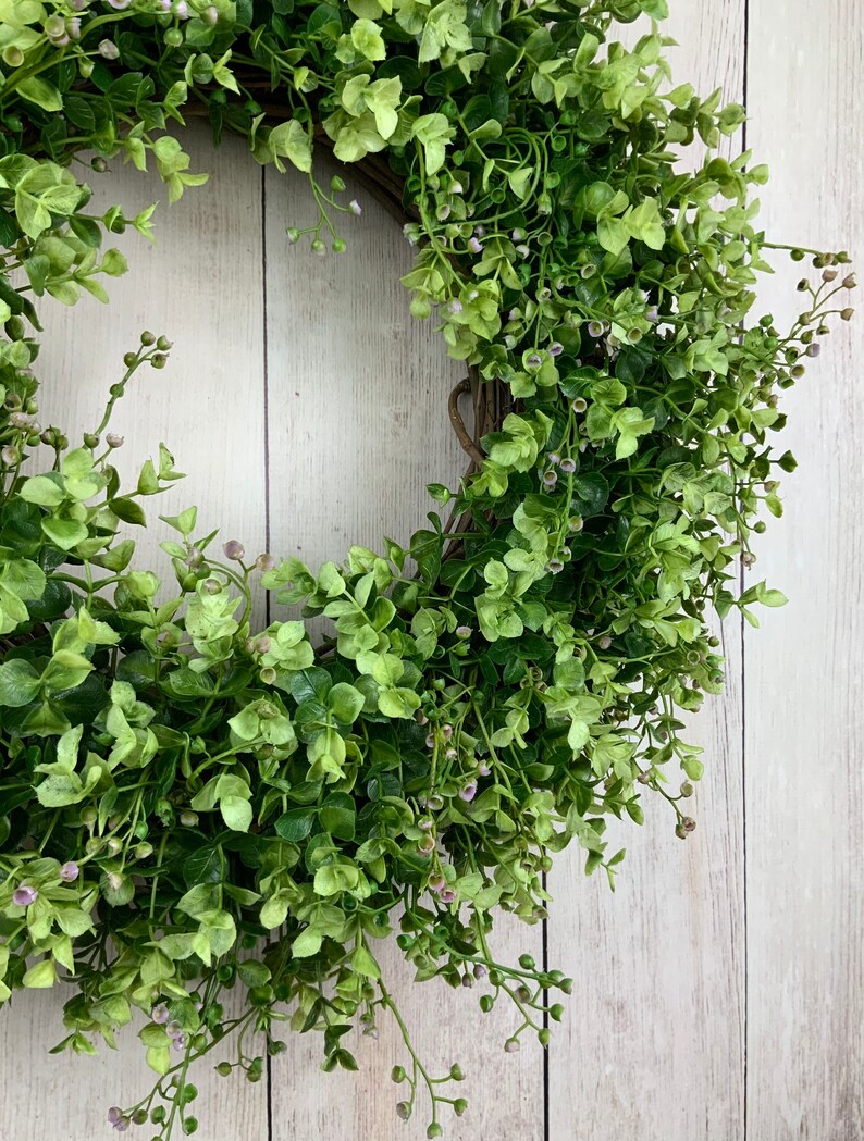 Year round eucalyptus wreath for front door, everyday door wreath, spring greenery wreath, outdoor water resistant wreath, Mothers Day gift image 8