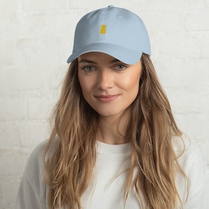 Gold Pineapple Dad hat