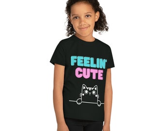 Camiseta de gato para niños Feelin' Cute Tee