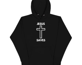 Jesus Saves Cross Unisex Hoodie